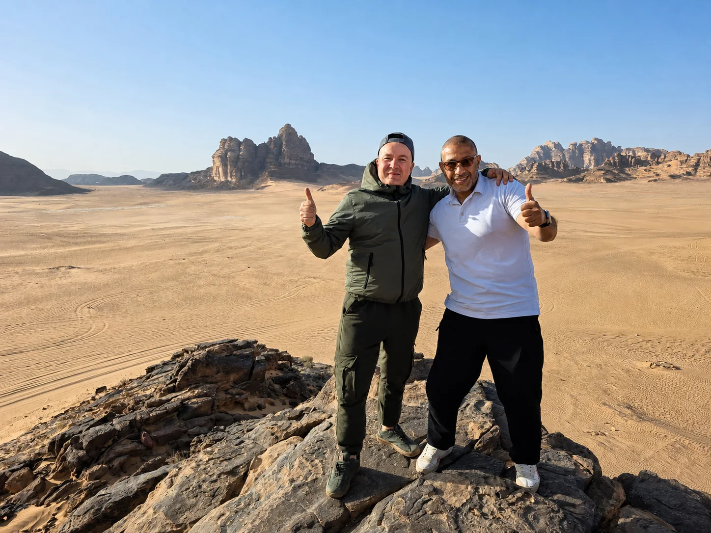 Makism Gaubetc with Muhammad Yaseen - Guide in Jordan